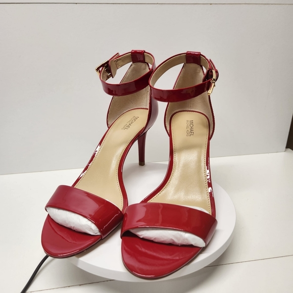 Michael kors Sienna mid pump Patent leather Color Red - Picture 1 of 7